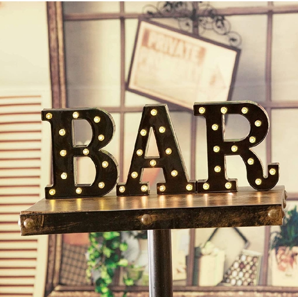 Illuminated Marquee Bar Sign
